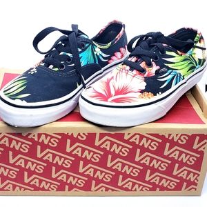 Kids Floral Low Cut Vans